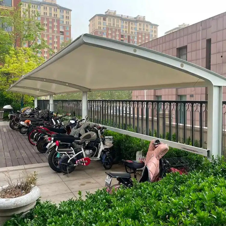 穆棱市膜结构电动车棚